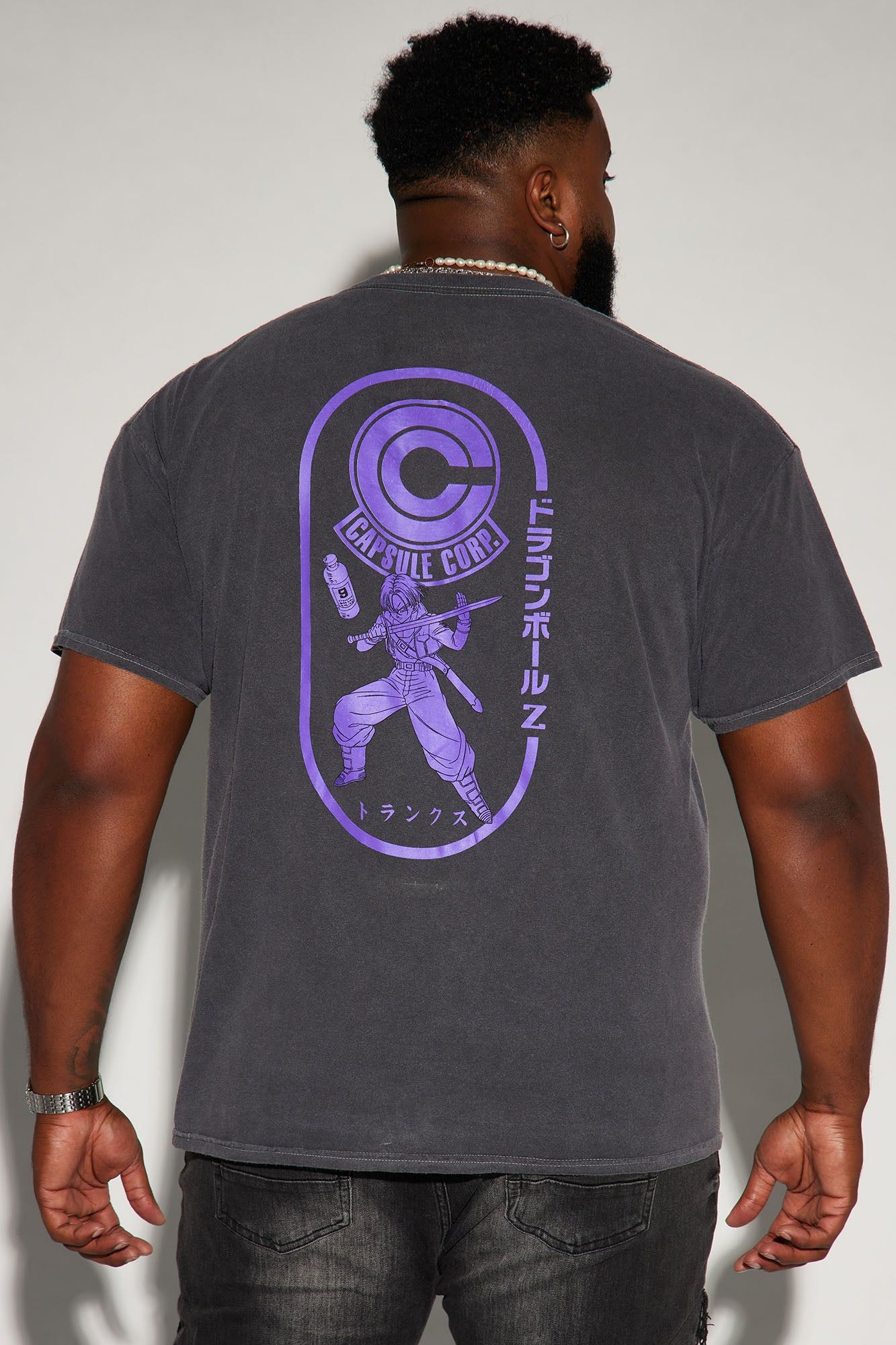 Dragon Ball Z Capsule Corp Trunks Short Sleeve Tee - Black sold by Fashion Nova product image thumbnail 7