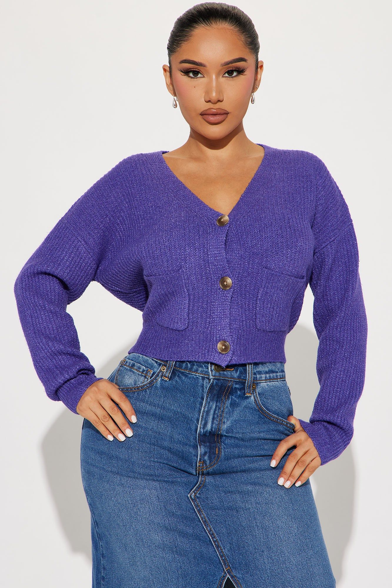 Carolina Cardigan - Purple sold by Fashion Nova product image thumbnail 2