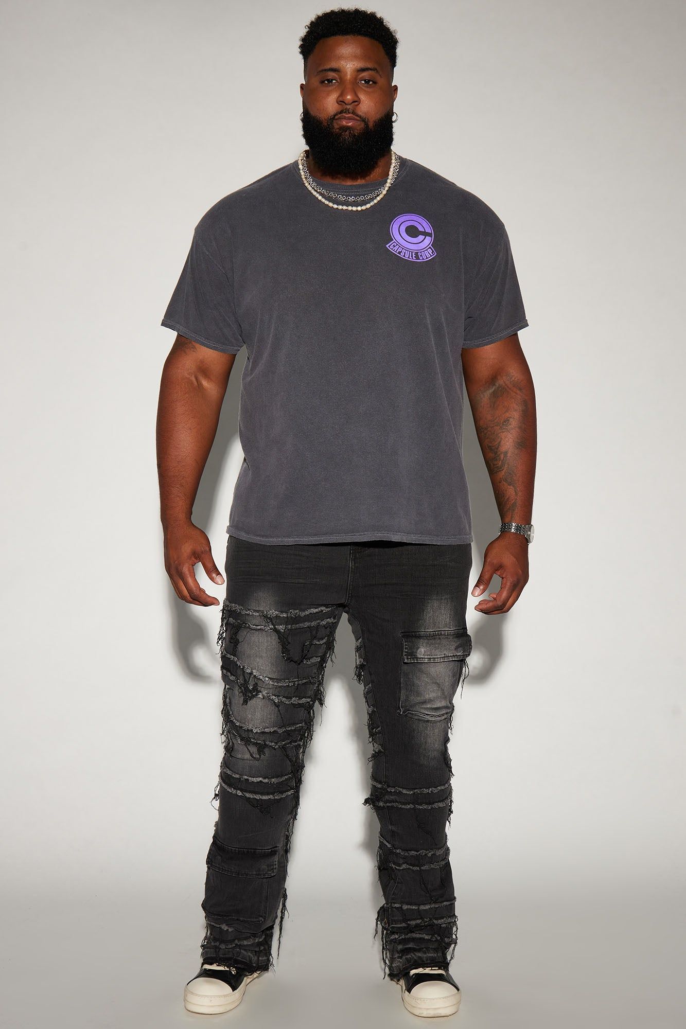 Dragon Ball Z Capsule Corp Trunks Short Sleeve Tee - Black sold by Fashion Nova product image thumbnail 6