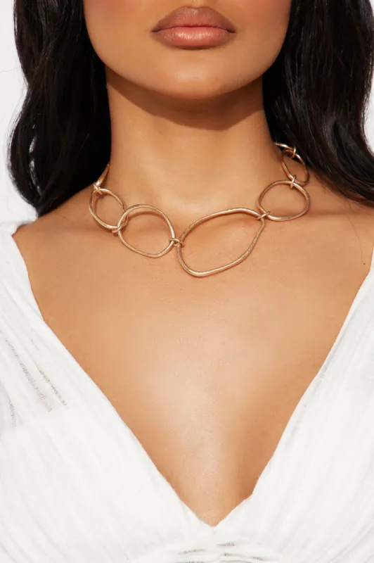 Off Balance Necklace - Gold sold by Fashion Nova