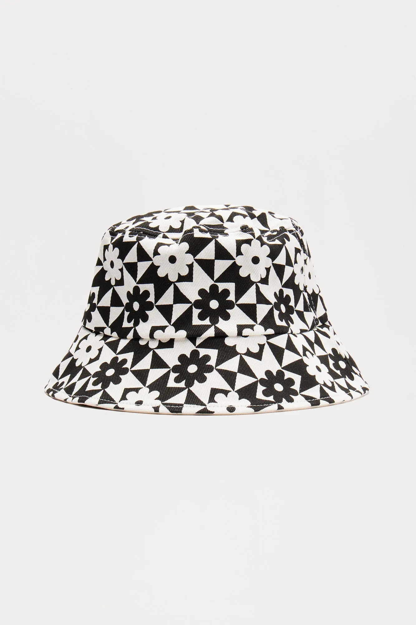 Alice Floral Bucket Hat - White/Black sold by Fashion Nova product image thumbnail 2