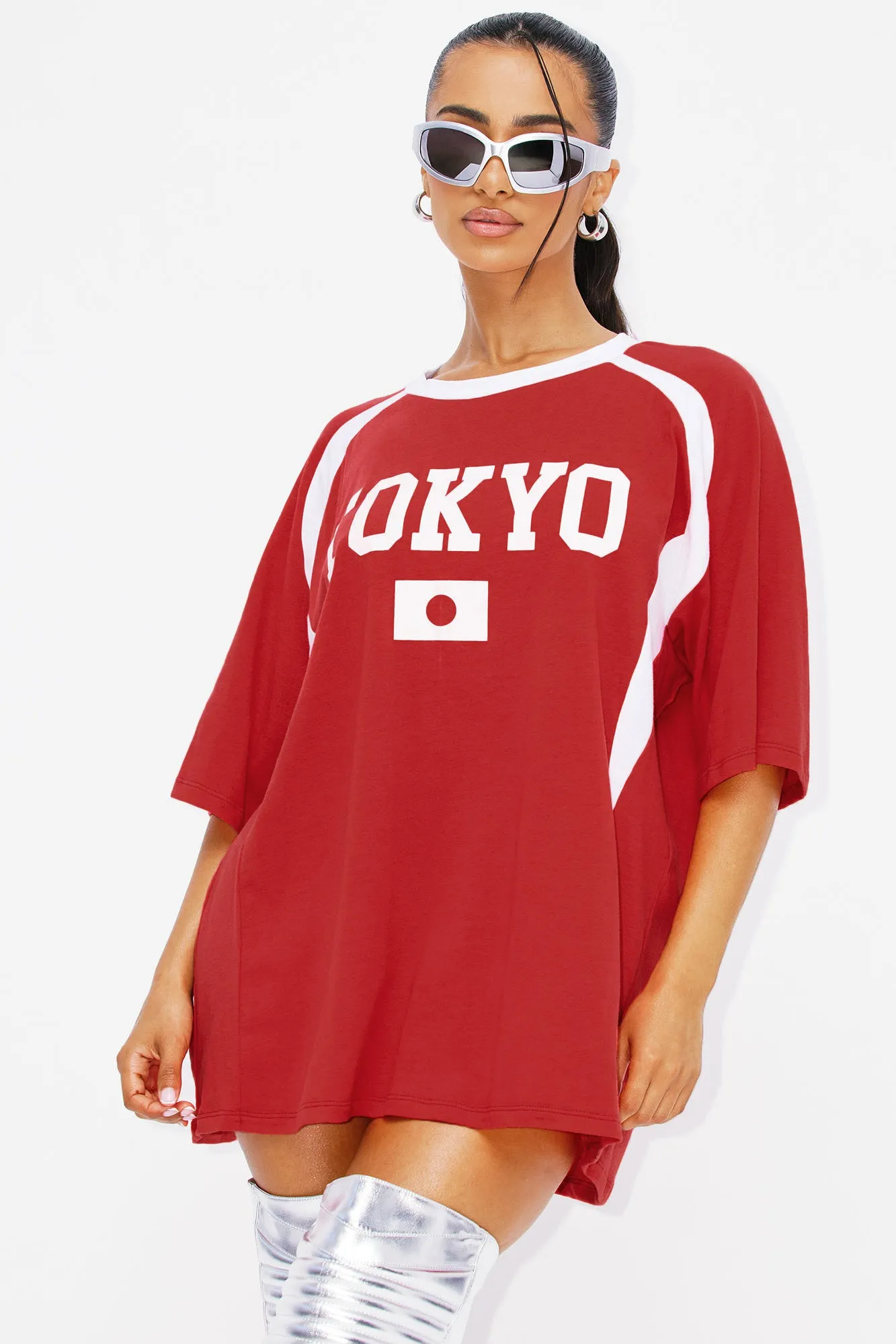 Tokyo Oversized Tee - Red sold by Fashion Nova product image thumbnail 2