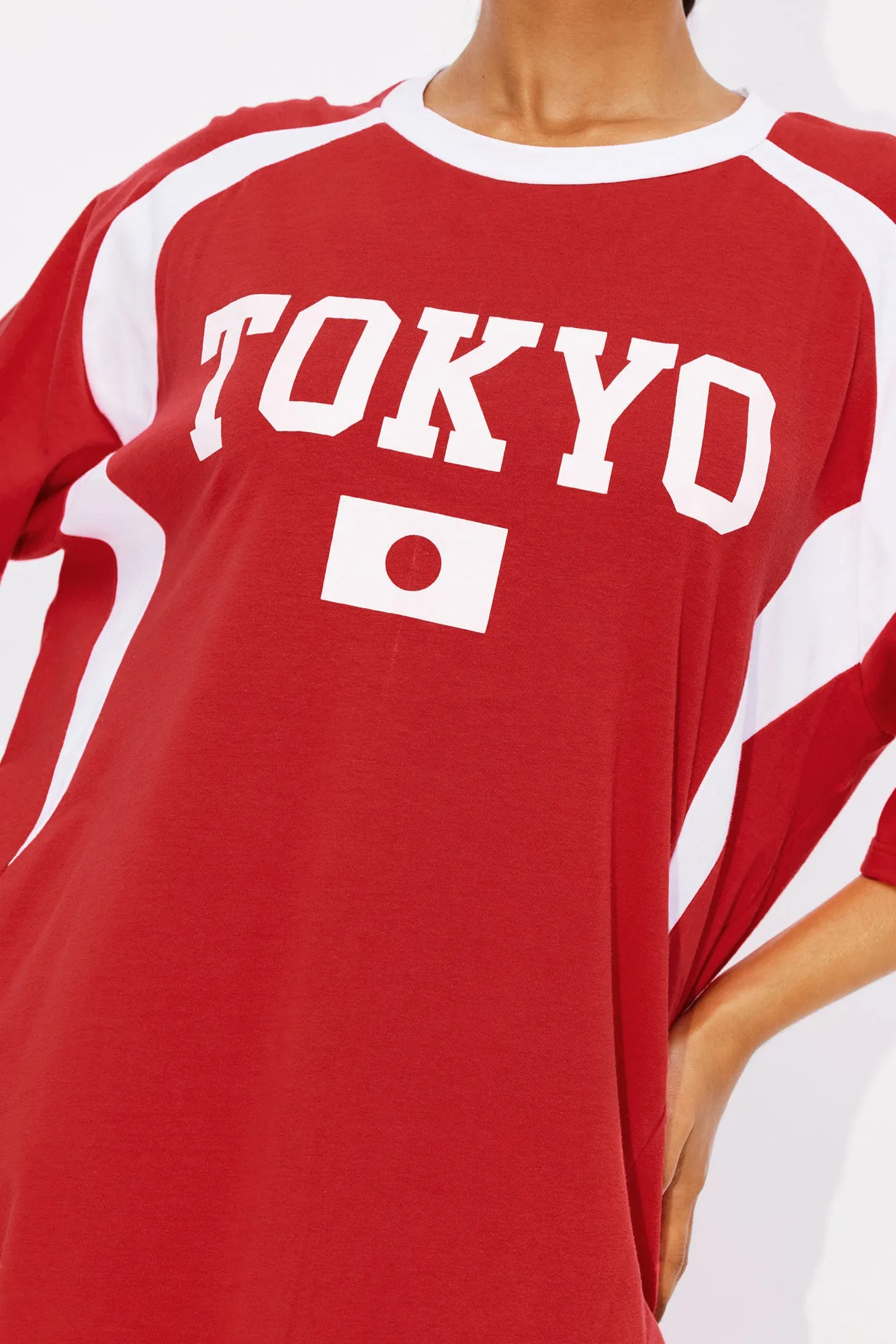Tokyo Oversized Tee - Red sold by Fashion Nova product image thumbnail 3