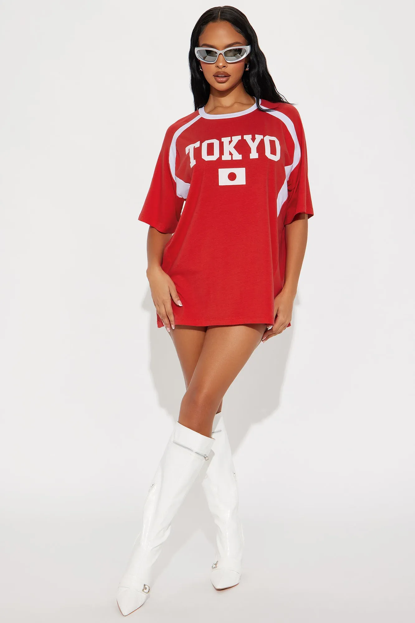 Tokyo Oversized Tee - Red sold by Fashion Nova product image thumbnail 5