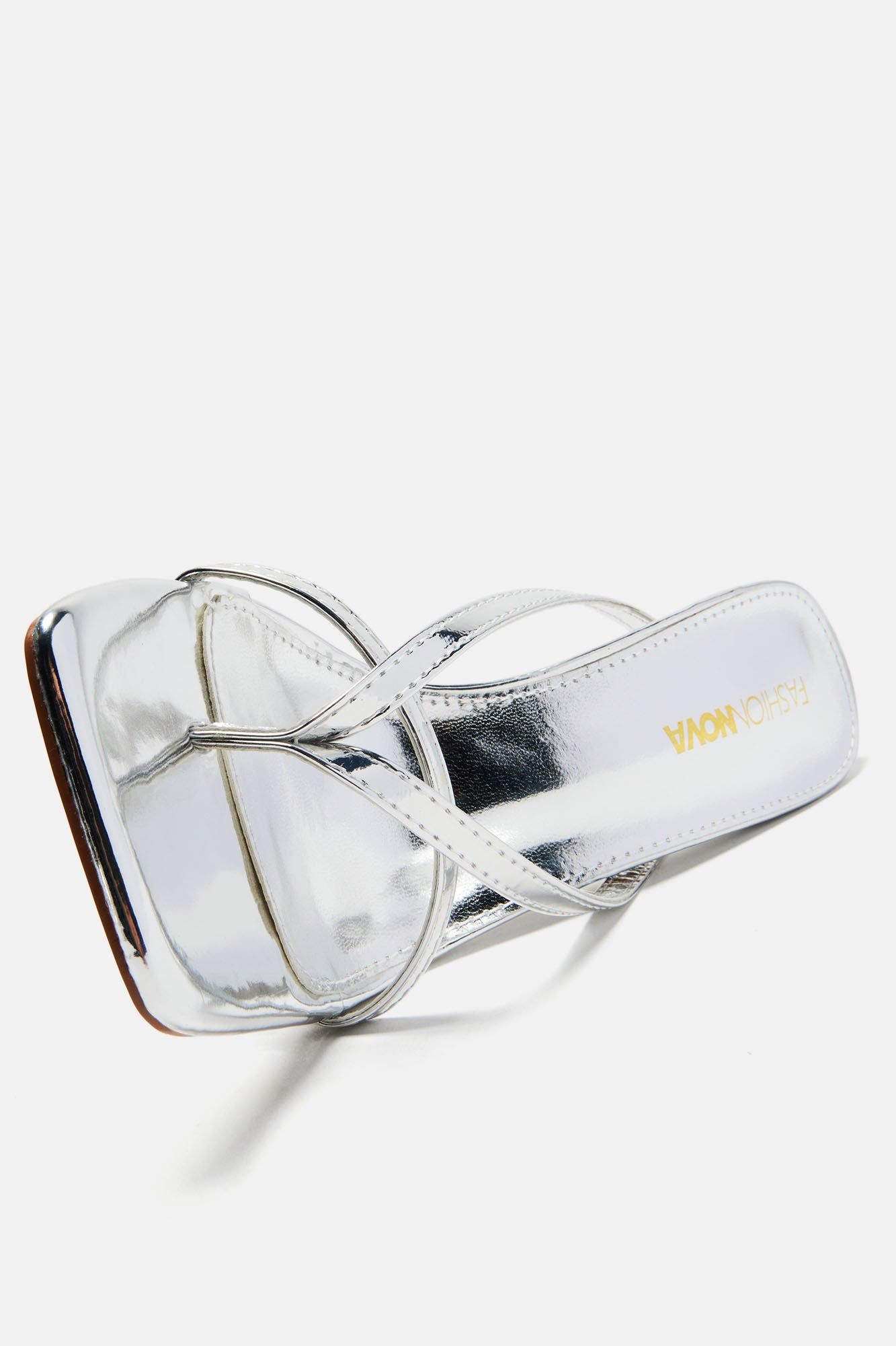 Never Lonely Heeled Sandals - Silver sold by Fashion Nova product image thumbnail 5