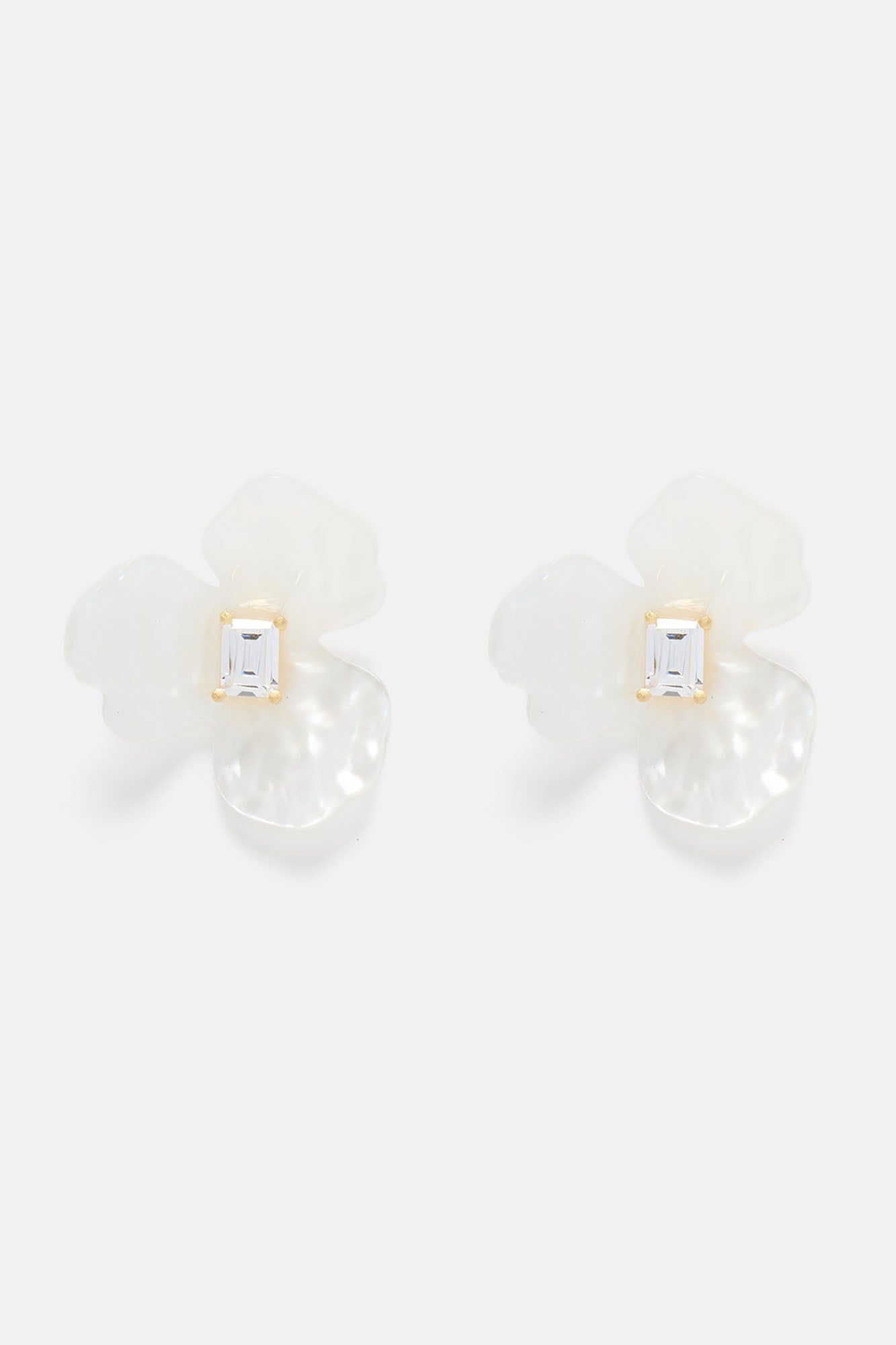 Flora Earrings - White sold by Fashion Nova product image thumbnail 3