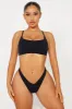 Chill Vibe Seamless Deep V Thong Panty - Black sold by Fashion Nova