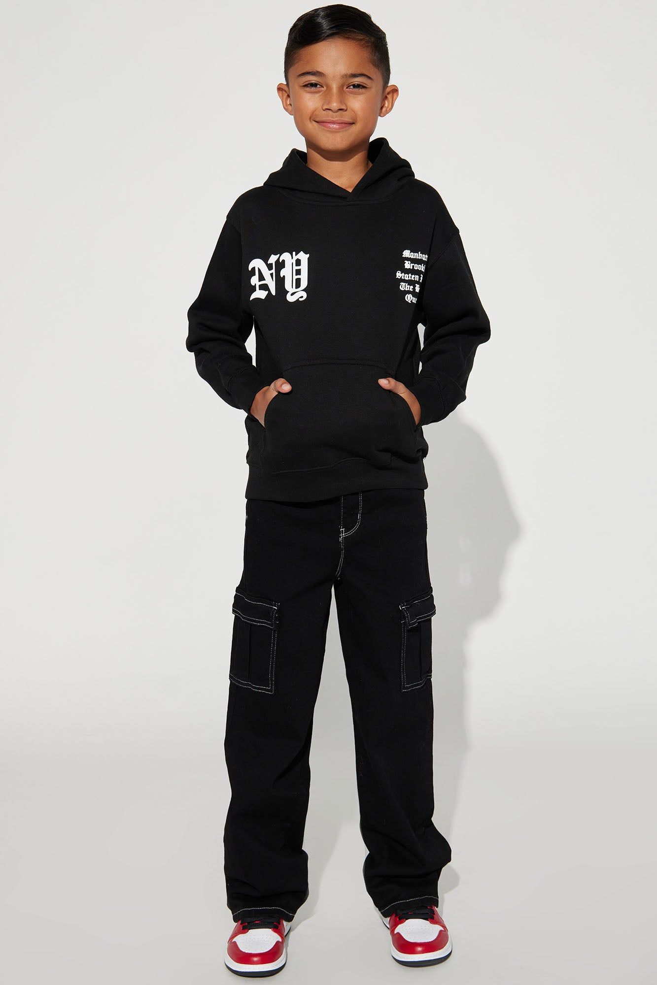 Mini New York Attitude Graphic Hoodie - Black sold by Fashion Nova product image thumbnail 3