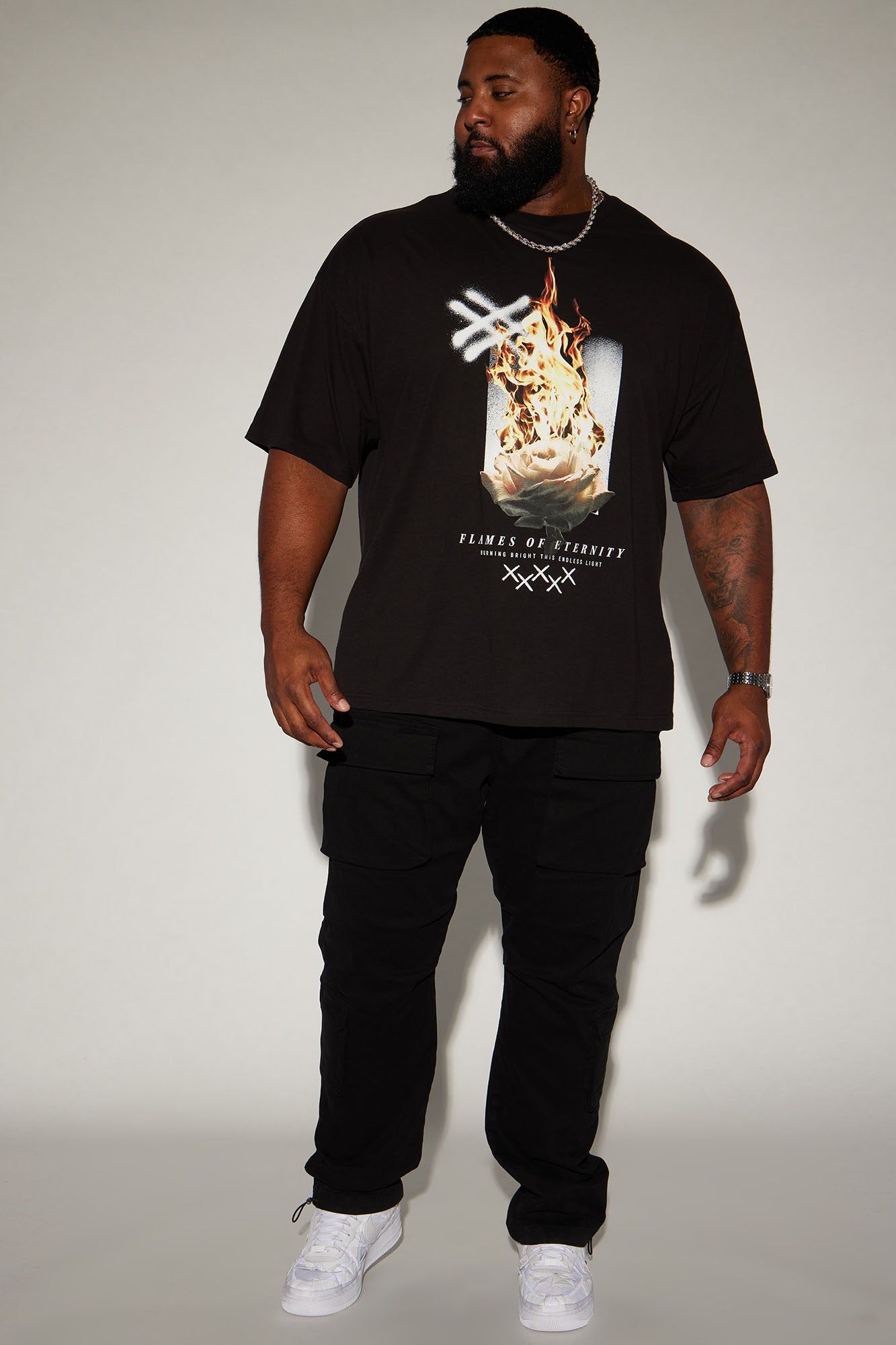 Burn Bright Short Sleeve Tee - Black sold by Fashion Nova product image thumbnail 5