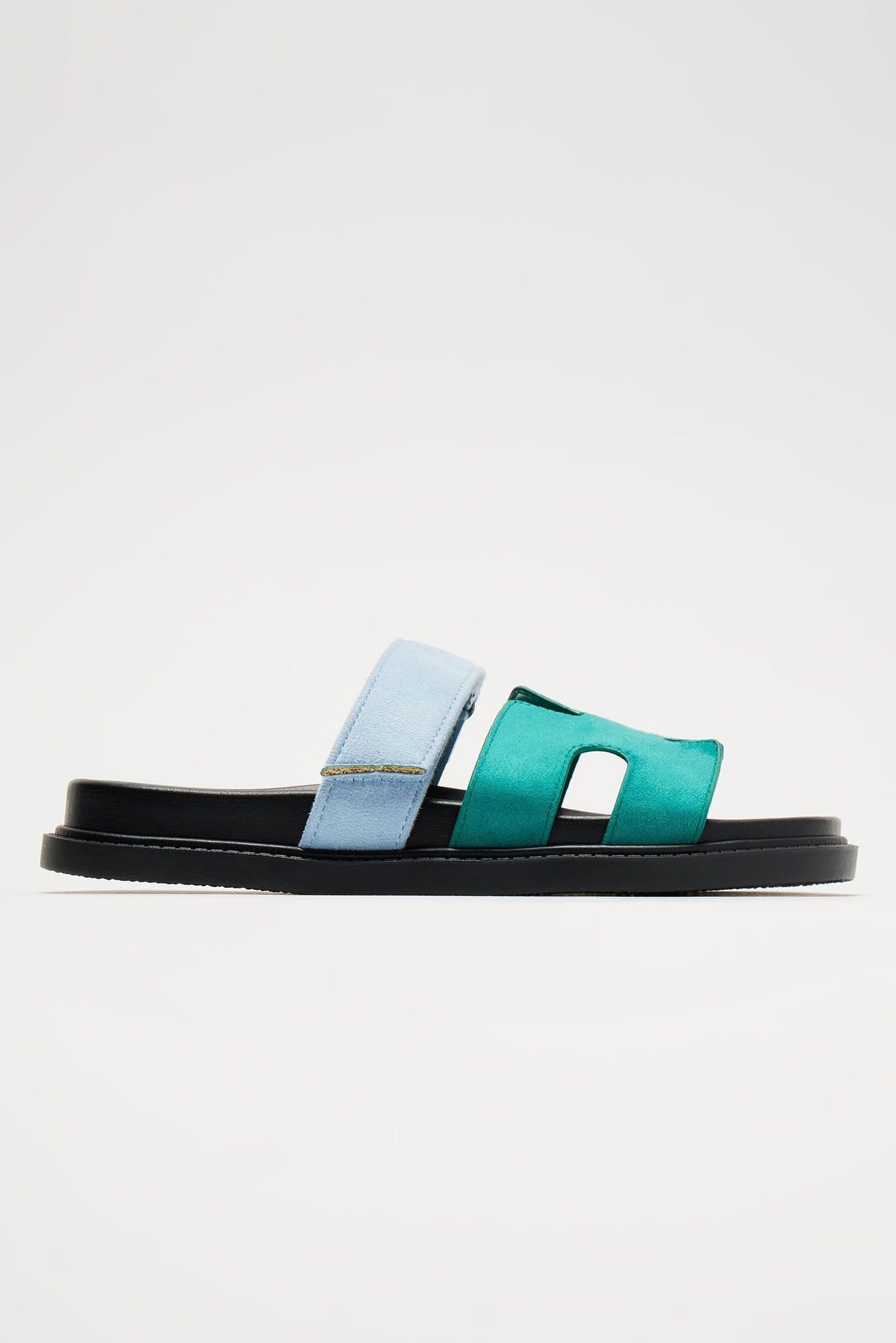 Agnes Flat Sandals - Green/combo sold by Fashion Nova product image thumbnail 4
