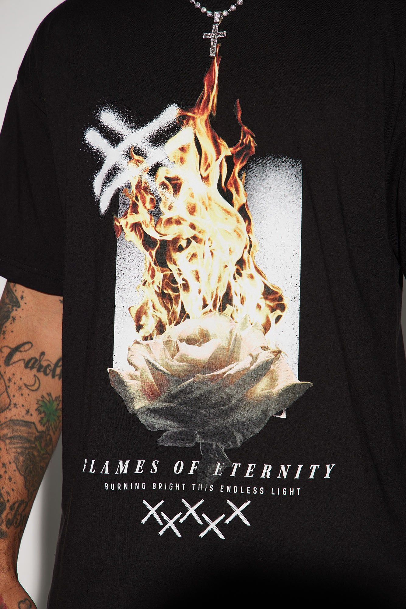 Burn Bright Short Sleeve Tee - Black sold by Fashion Nova product image thumbnail 3