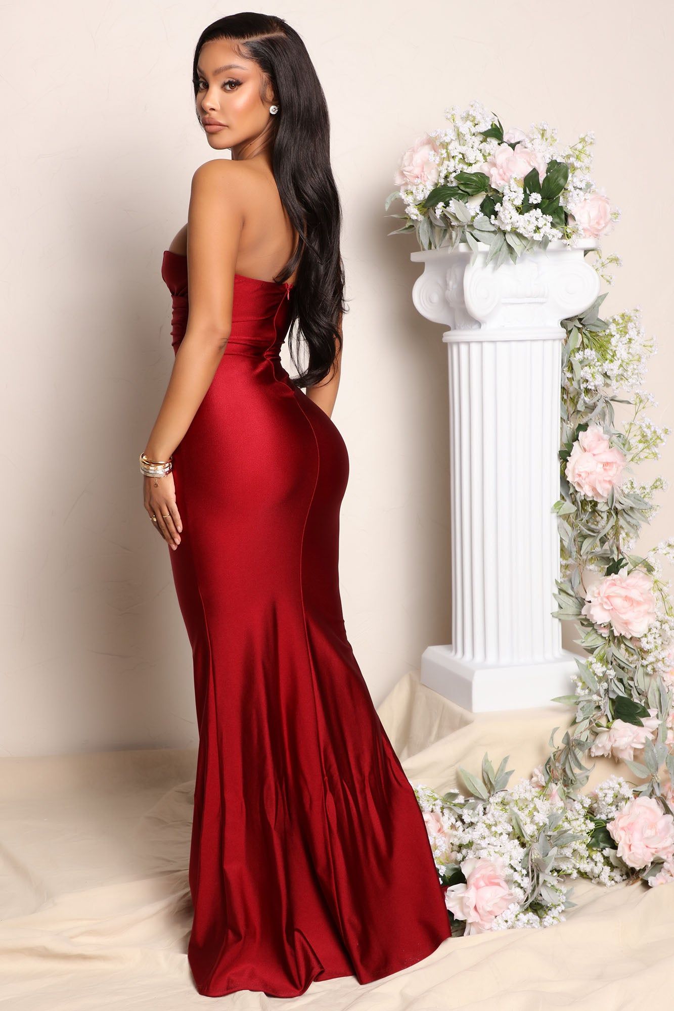Calling You Over Maxi Dress - Wine sold by Fashion Nova product image thumbnail 3
