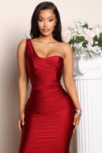 Calling You Over Maxi Dress - Wine sold by Fashion Nova