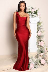 Calling You Over Maxi Dress - Wine sold by Fashion Nova