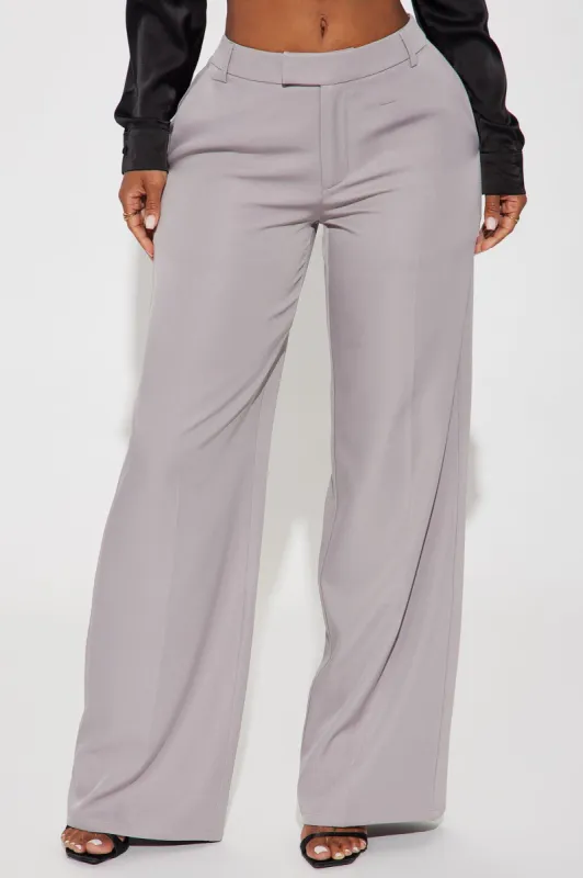 High Standards Trouser - Grey sold by Fashion Nova