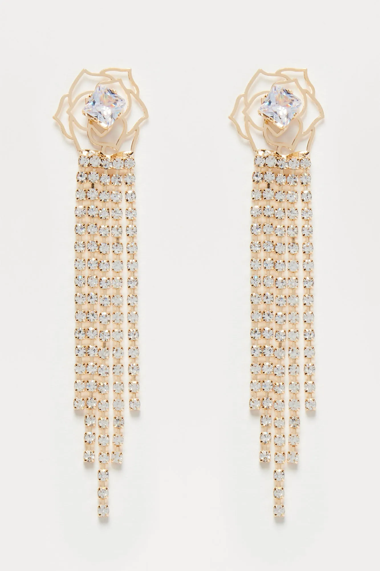 True Rose Drop Earrings - Gold sold by Fashion Nova product image thumbnail 3