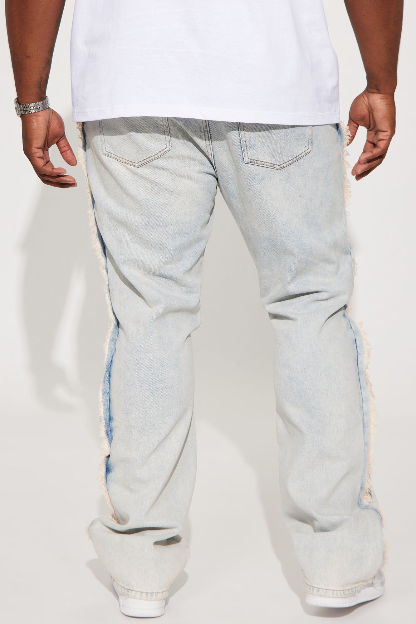 Enduring Dream Slim Stacked Flare Jeans - Light Blue Wash sold by Fashion Nova product image thumbnail 8