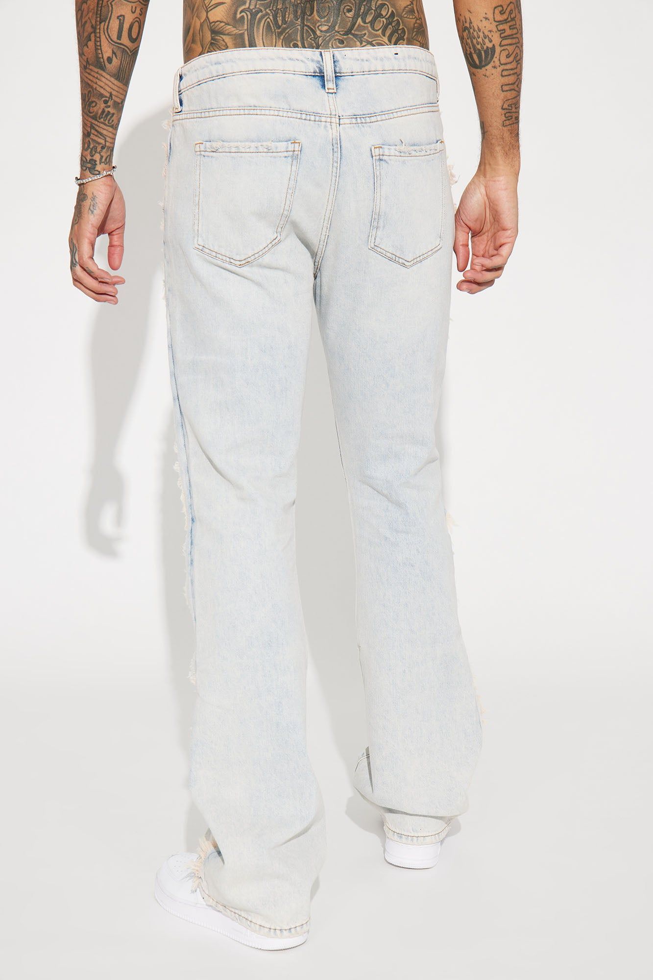 Enduring Dream Slim Stacked Flare Jeans - Light Blue Wash sold by Fashion Nova product image thumbnail 5