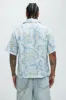 Get Away Floral Shirt - Blue/combo sold by Fashion Nova