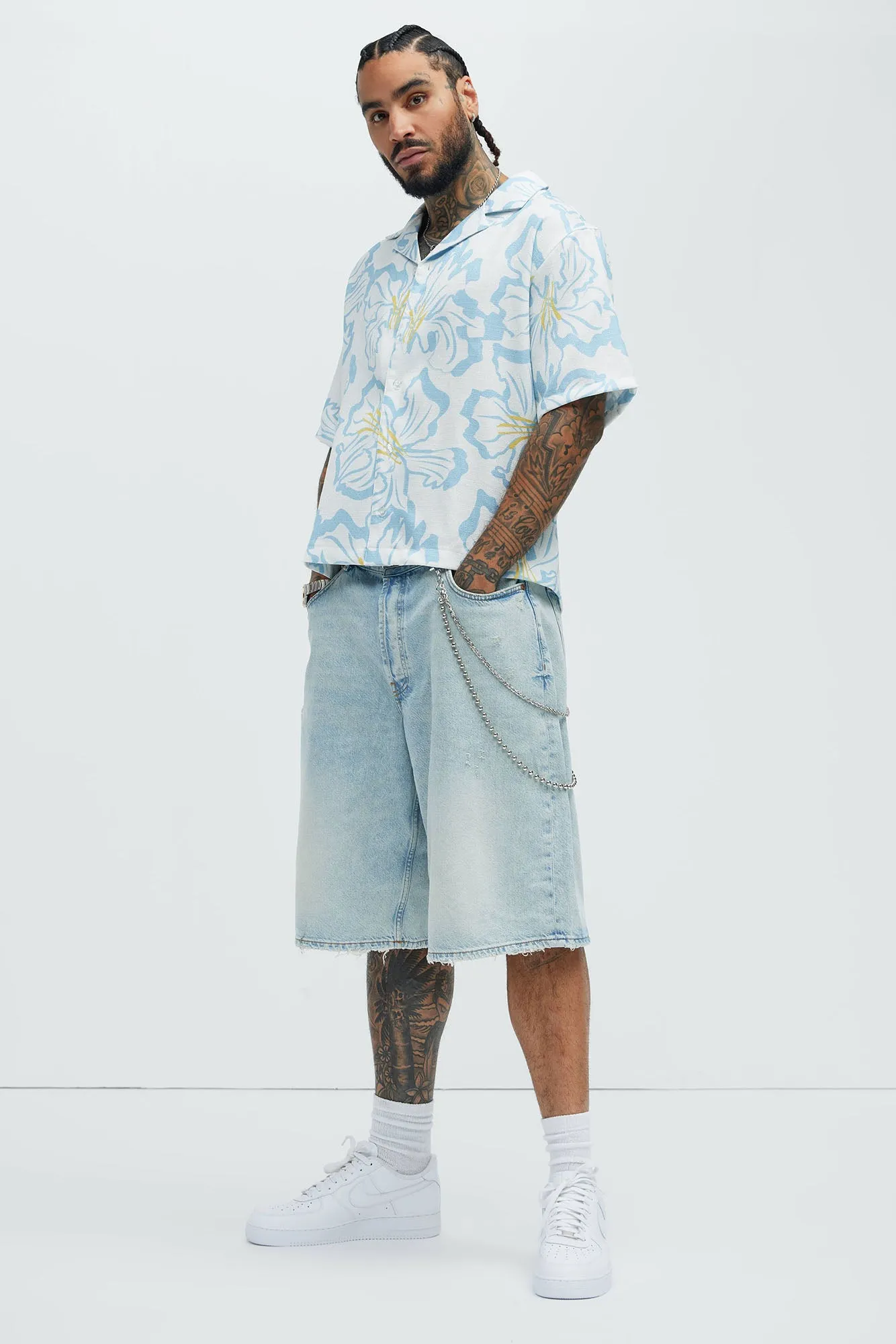 Get Away Floral Shirt - Blue/combo sold by Fashion Nova product image thumbnail 2