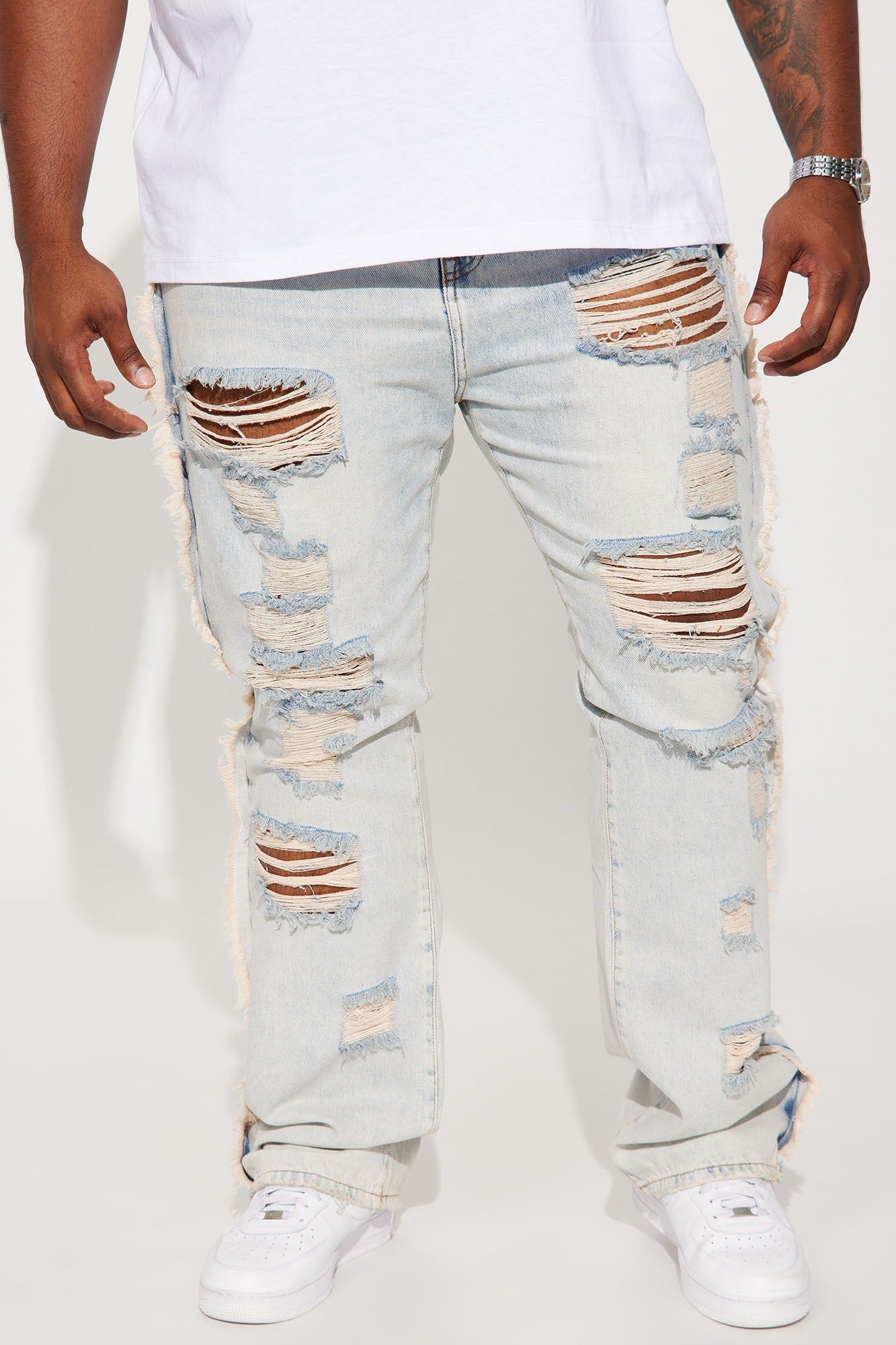 Enduring Dream Slim Stacked Flare Jeans - Light Blue Wash sold by Fashion Nova product image thumbnail 2