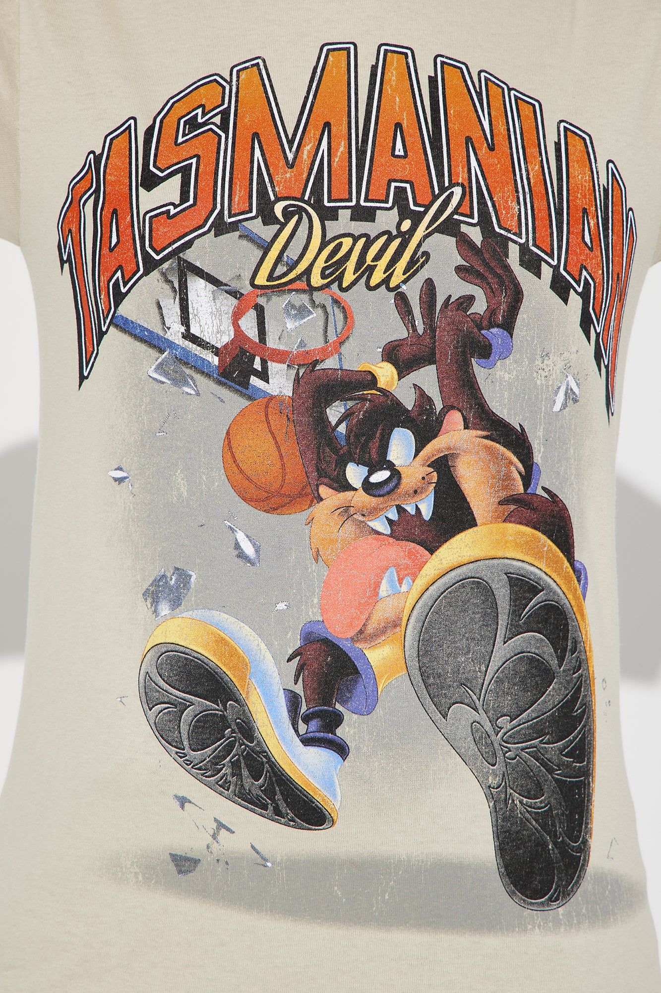 Tasmanian Dunk Graphic Tee - Beige sold by Fashion Nova product image thumbnail 3