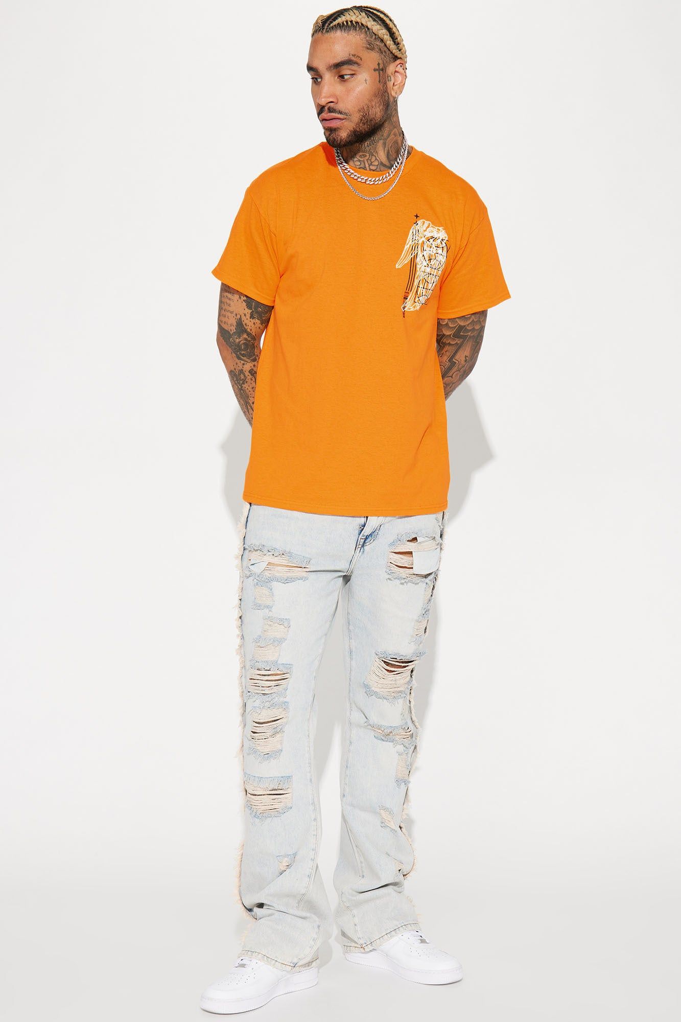 Enduring Dream Slim Stacked Flare Jeans - Light Blue Wash sold by Fashion Nova product image thumbnail 3