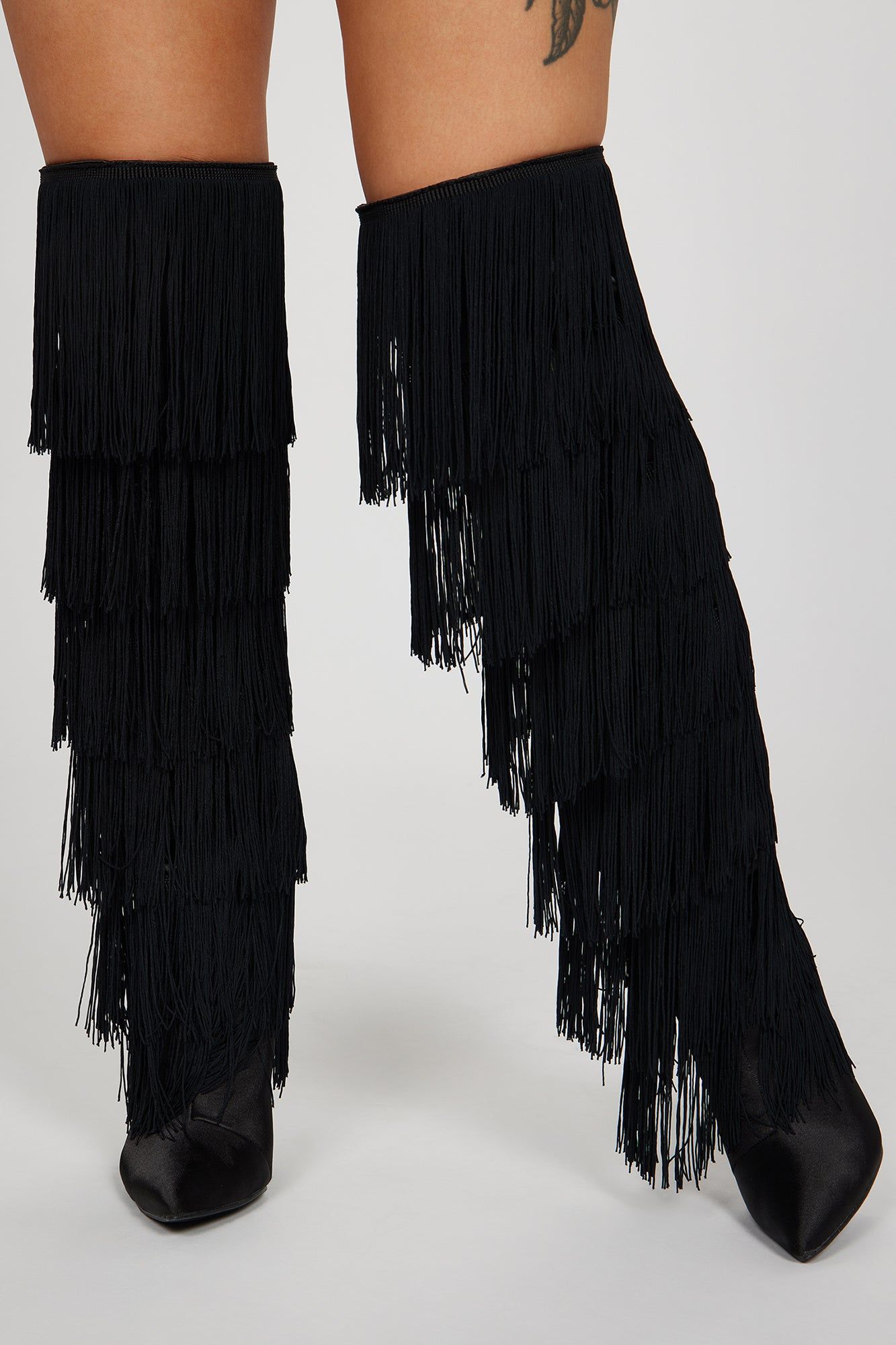 Baddies Only Knee High Heeled Boots - Black sold by Fashion Nova product image thumbnail 2