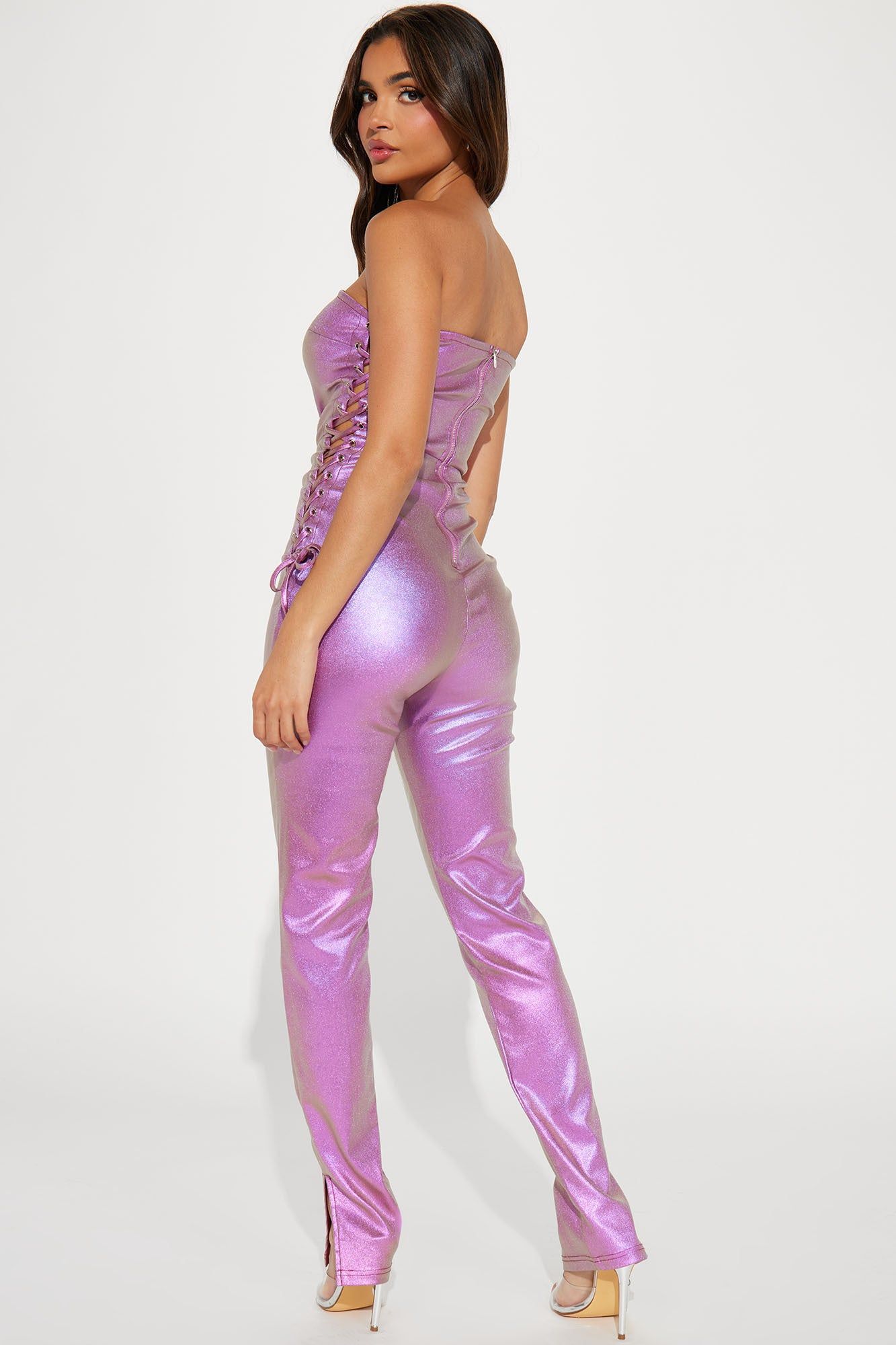 High Expectations Metallic Jumpsuit - Pink sold by Fashion Nova product image thumbnail 3
