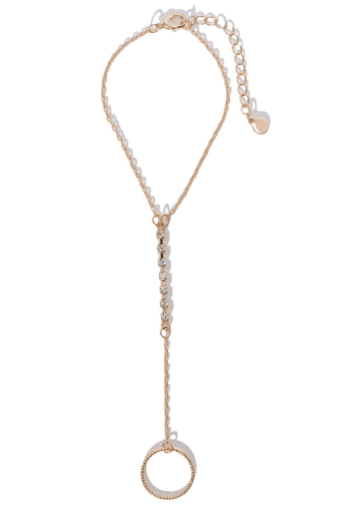 Our Stars Aligned Hand Chain - Gold sold by Fashion Nova