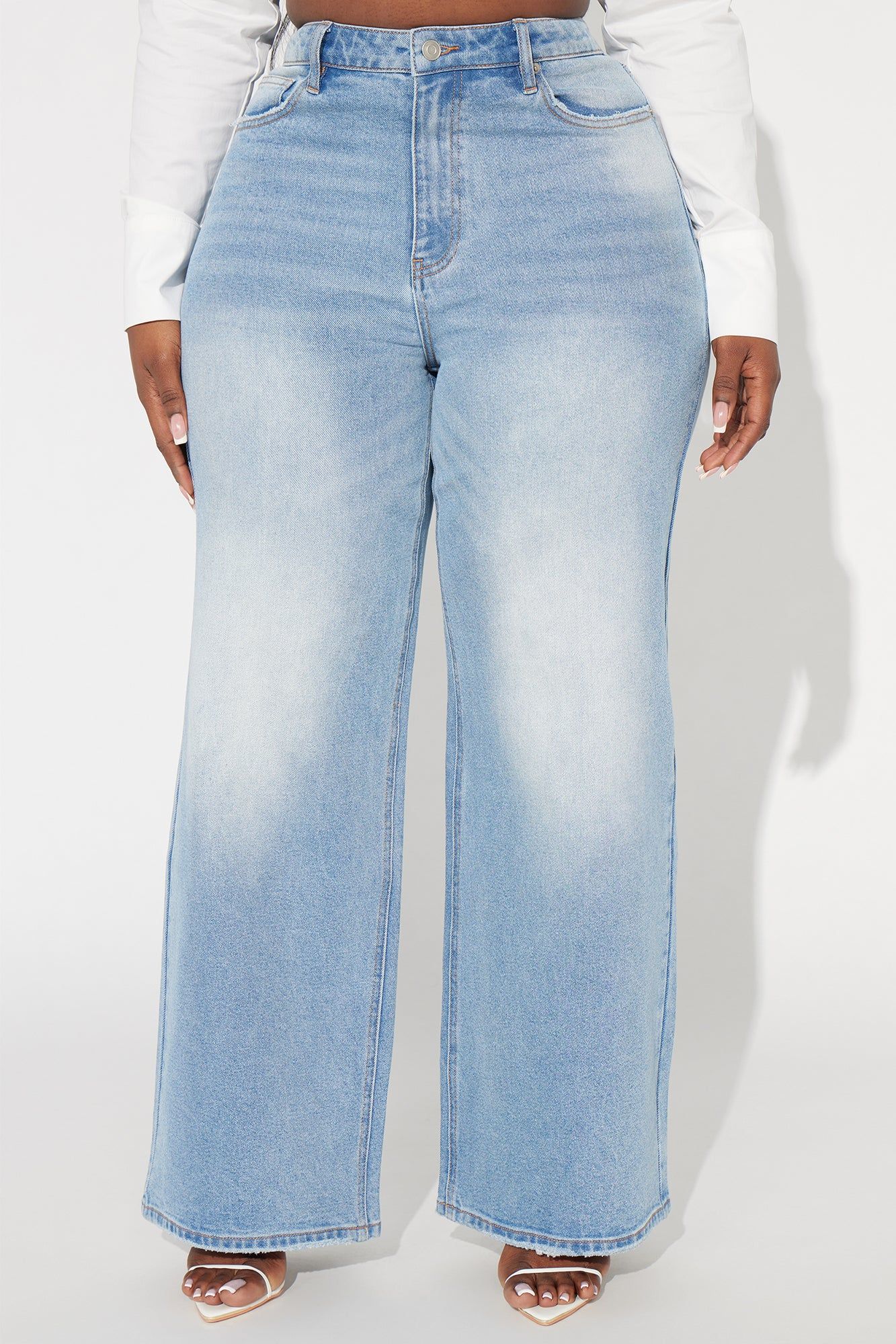 Changing Course Wide Leg Jeans - Medium Wash sold by Fashion Nova product image thumbnail 5