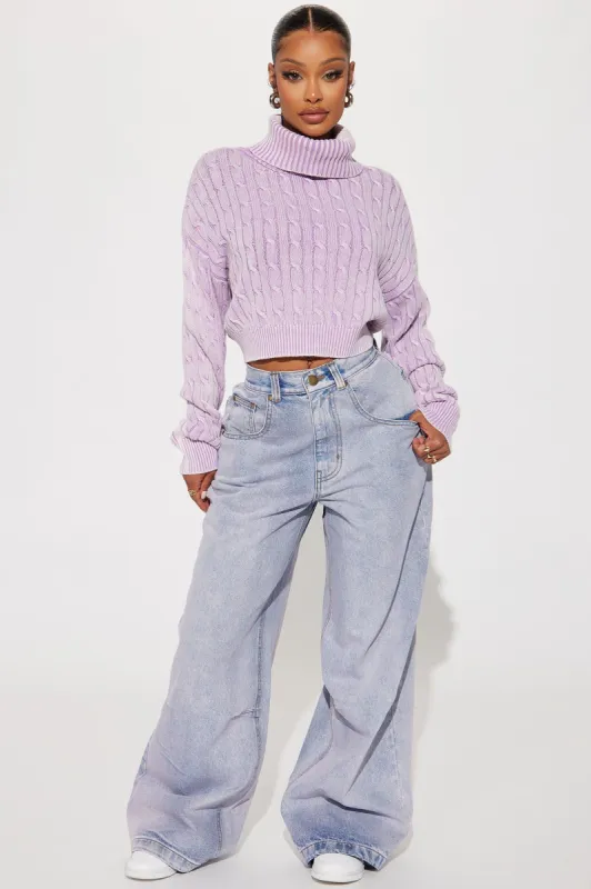 Kennie Tinted Baggy Jeans - Lavender sold by Fashion Nova