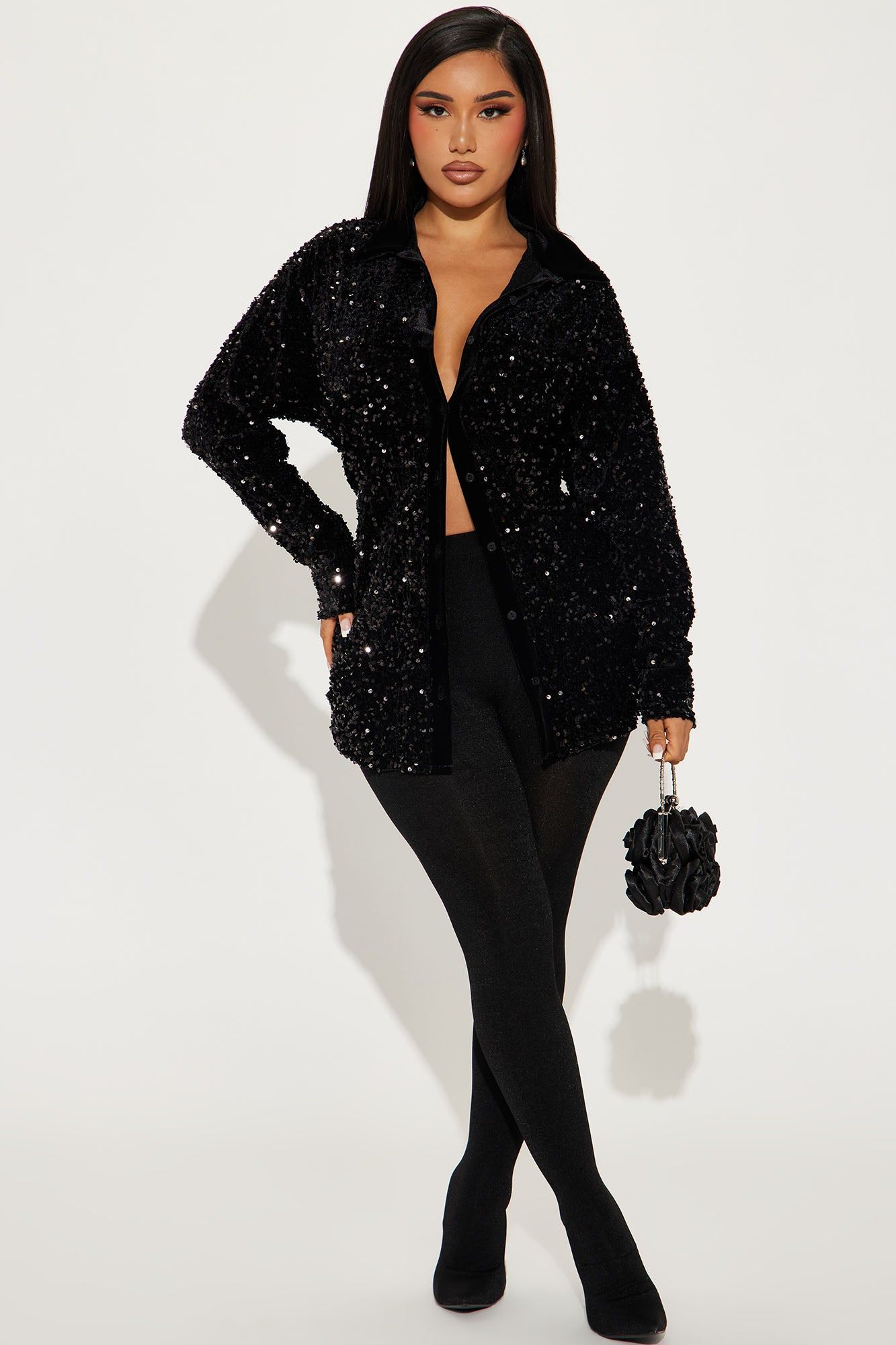 Brightest Star Sequin Top - Black sold by Fashion Nova product image thumbnail 2