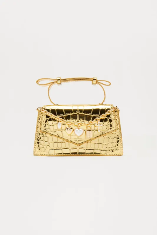 Lovers Luck Handbag Charm Chain - Gold sold by Fashion Nova