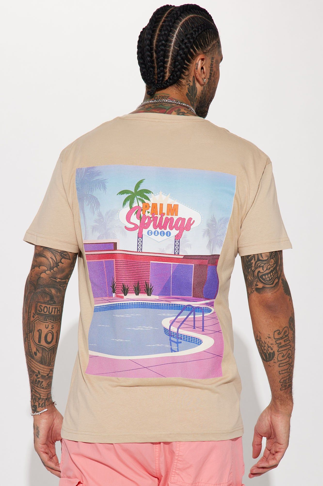 Palm Springs Cali Short Sleeve Tee - Tan sold by Fashion Nova product image thumbnail 4