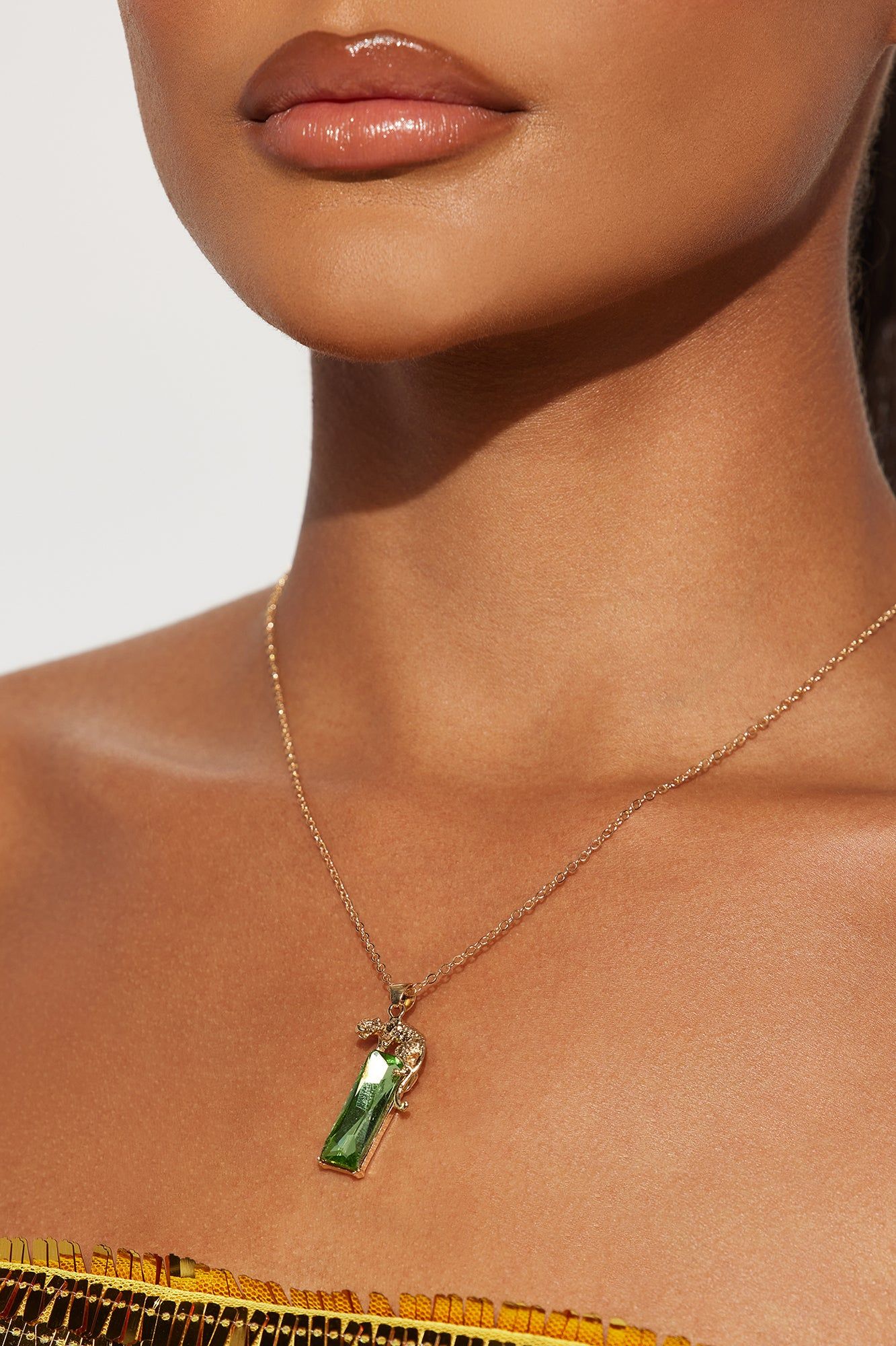 Guarding What's Mine Necklace - Gold sold by Fashion Nova