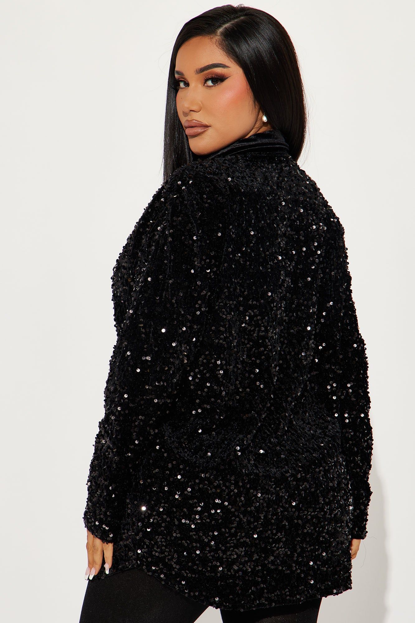 Brightest Star Sequin Top - Black sold by Fashion Nova product image thumbnail 3