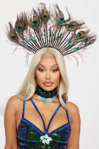 Pretty Peacock Princess 3 Piece Costume Set - Green sold by Fashion Nova