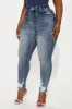 Long Story Short Sculpting Stretch Skinny Jeans - Medium Wash sold by Fashion Nova