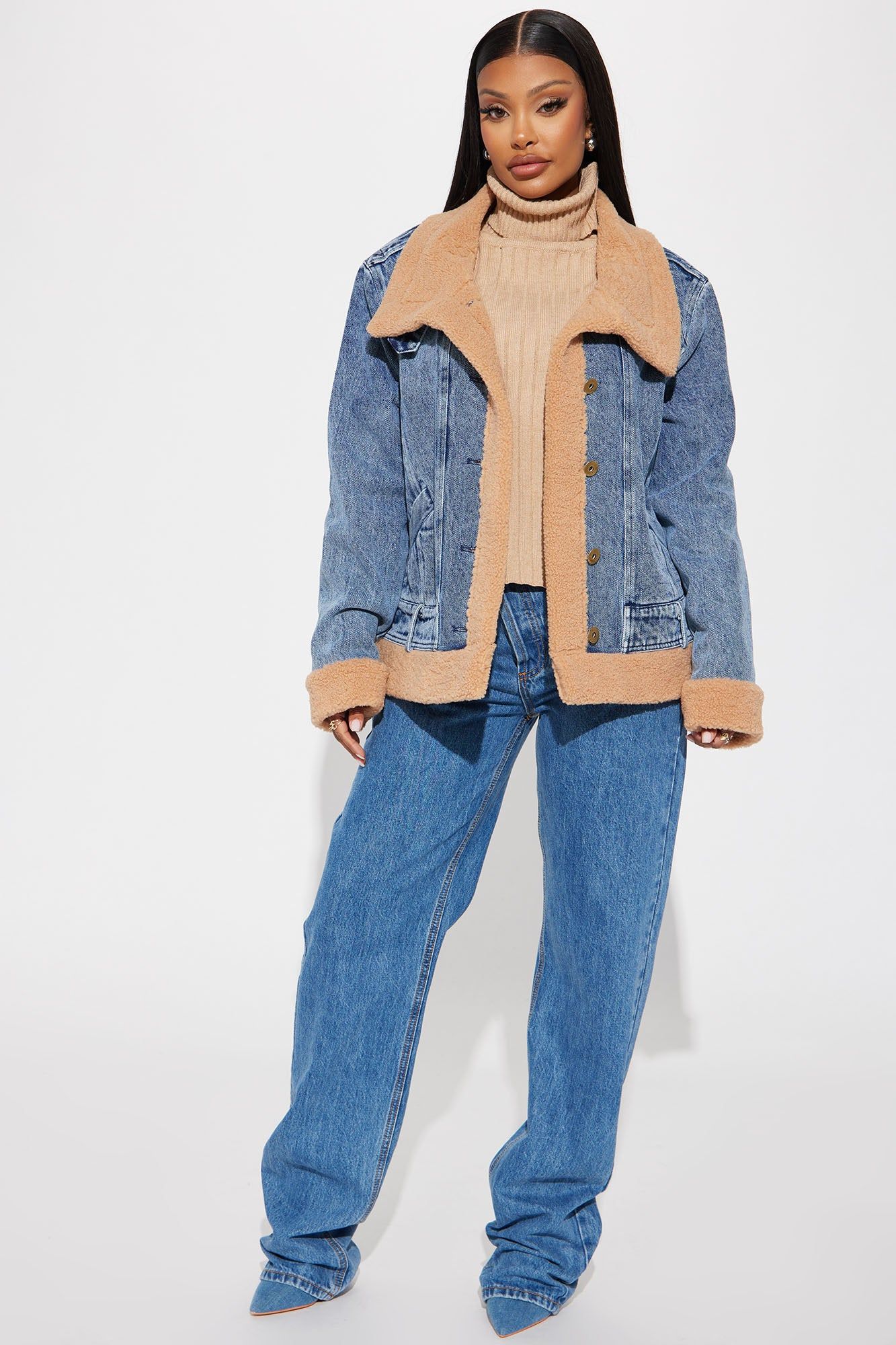 Chloe Denim Moto Jacket - Light Wash sold by Fashion Nova product image thumbnail 2