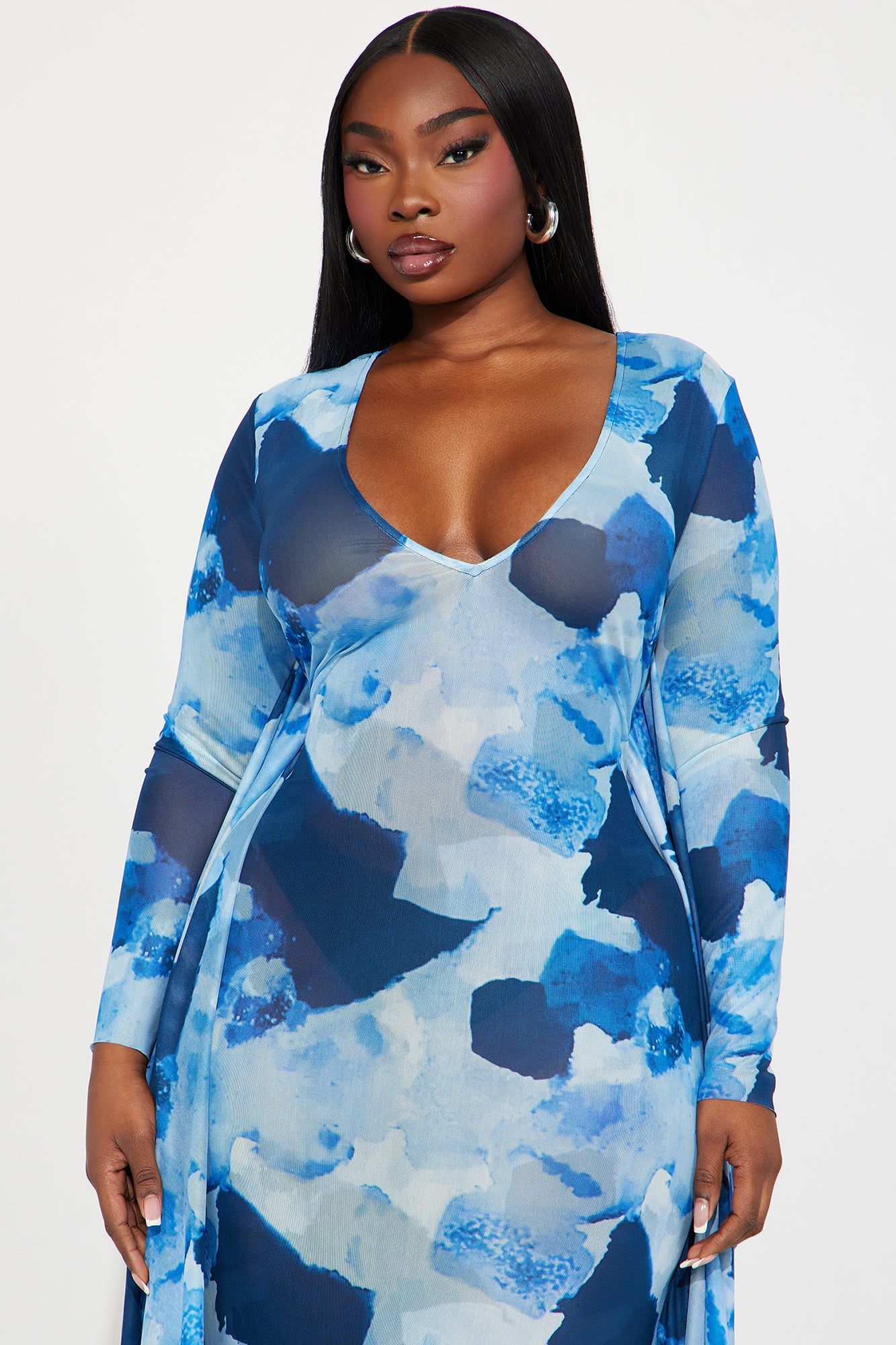 Mini Lily Cargo Maxi Skirt - Light Wash sold by Fashion Nova