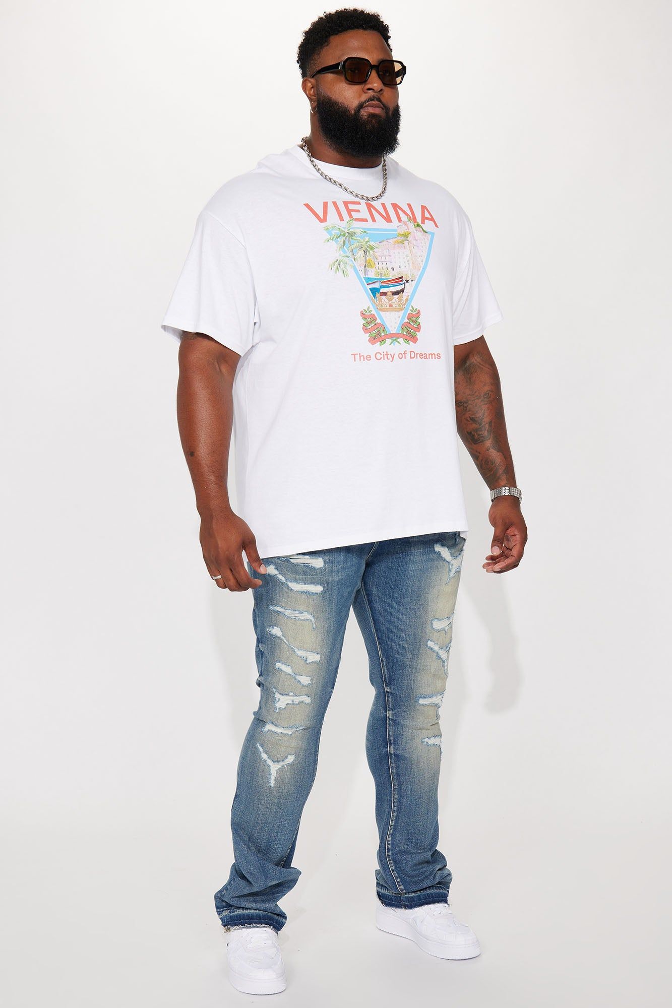 Keep It Going Stacked Skinny Flare Jeans - Dark Wash sold by Fashion Nova product image thumbnail 6