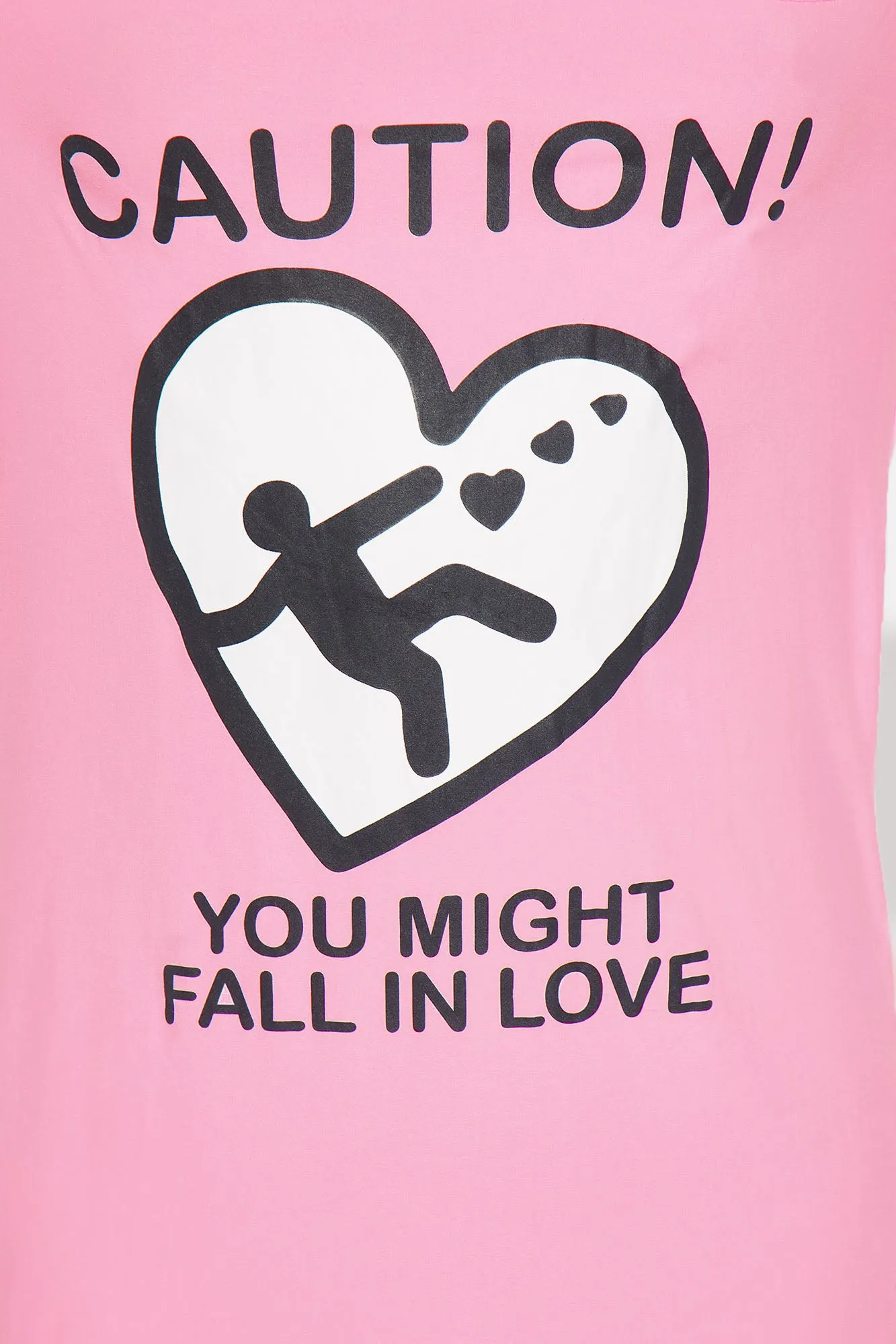 Might Fall In Love PJ Sleep Shirt - Pink/combo sold by Fashion Nova product image thumbnail 2