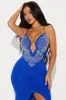 Tina Embellished Maxi Dress - Royal sold by Fashion Nova