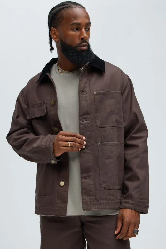 Alexander Utility Chore Jacket - Brown sold by Fashion Nova
