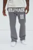 Tyson Self Made Skinny Flare Sweatpants - Grey sold by Fashion Nova