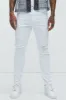 Take No L's Skinny Jean - White sold by Fashion Nova