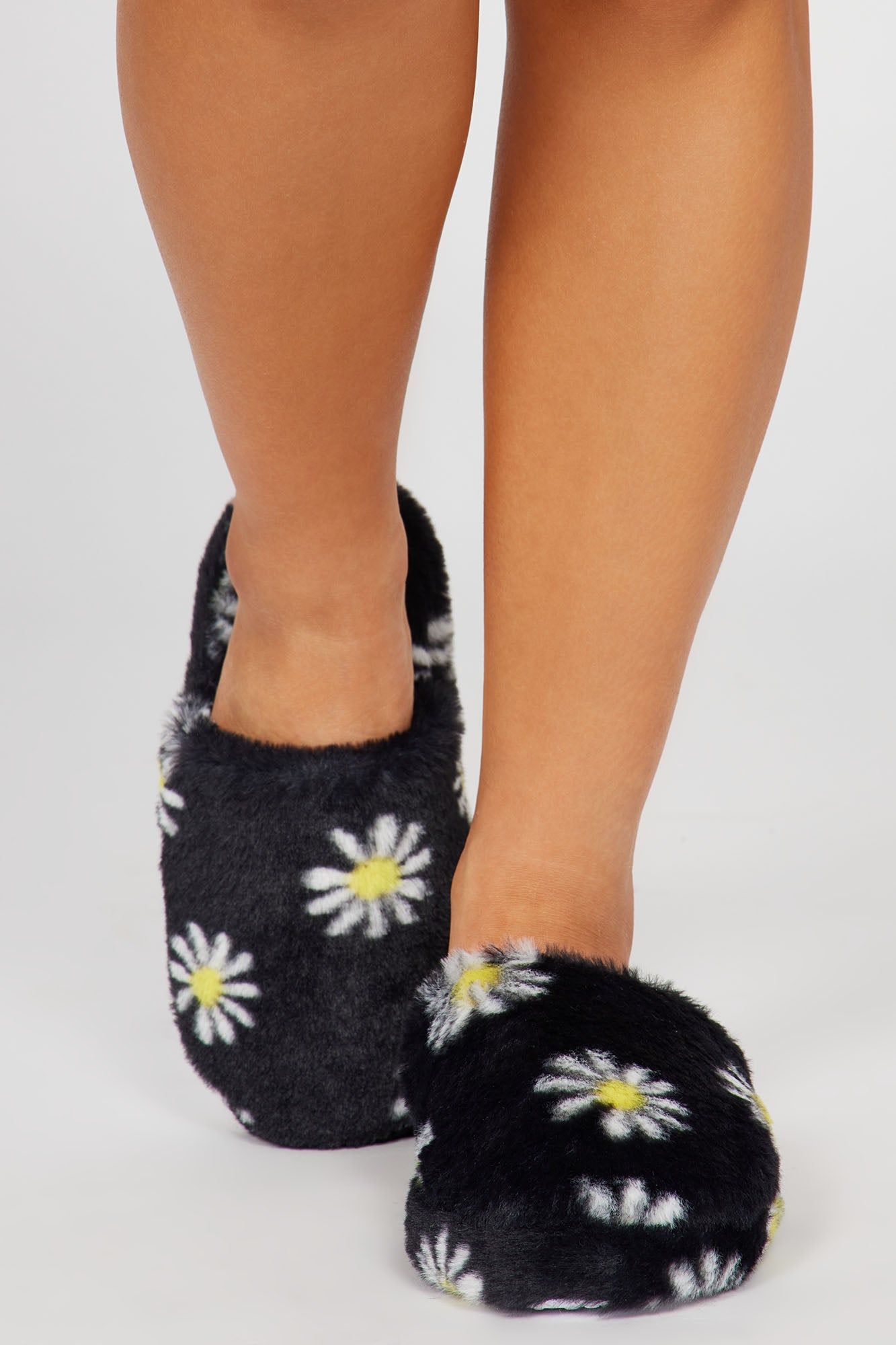 Cozy Night In Slippers - Black/combo sold by Fashion Nova product image thumbnail 2
