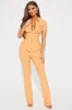 Petite Liliana Short Sleeve Pant Set - Orange sold by Fashion Nova