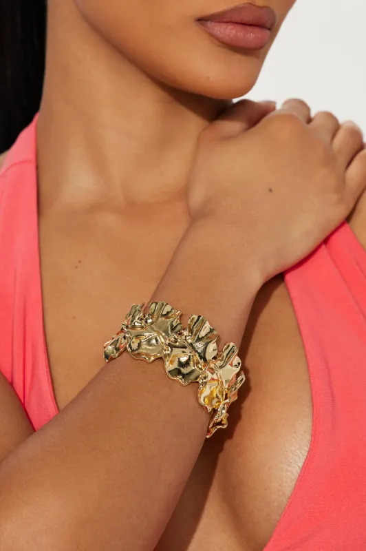Season Of Change Cuff  - Gold sold by Fashion Nova